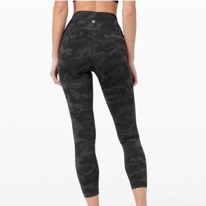 lululemon Black Camo Wunder Under Leggings